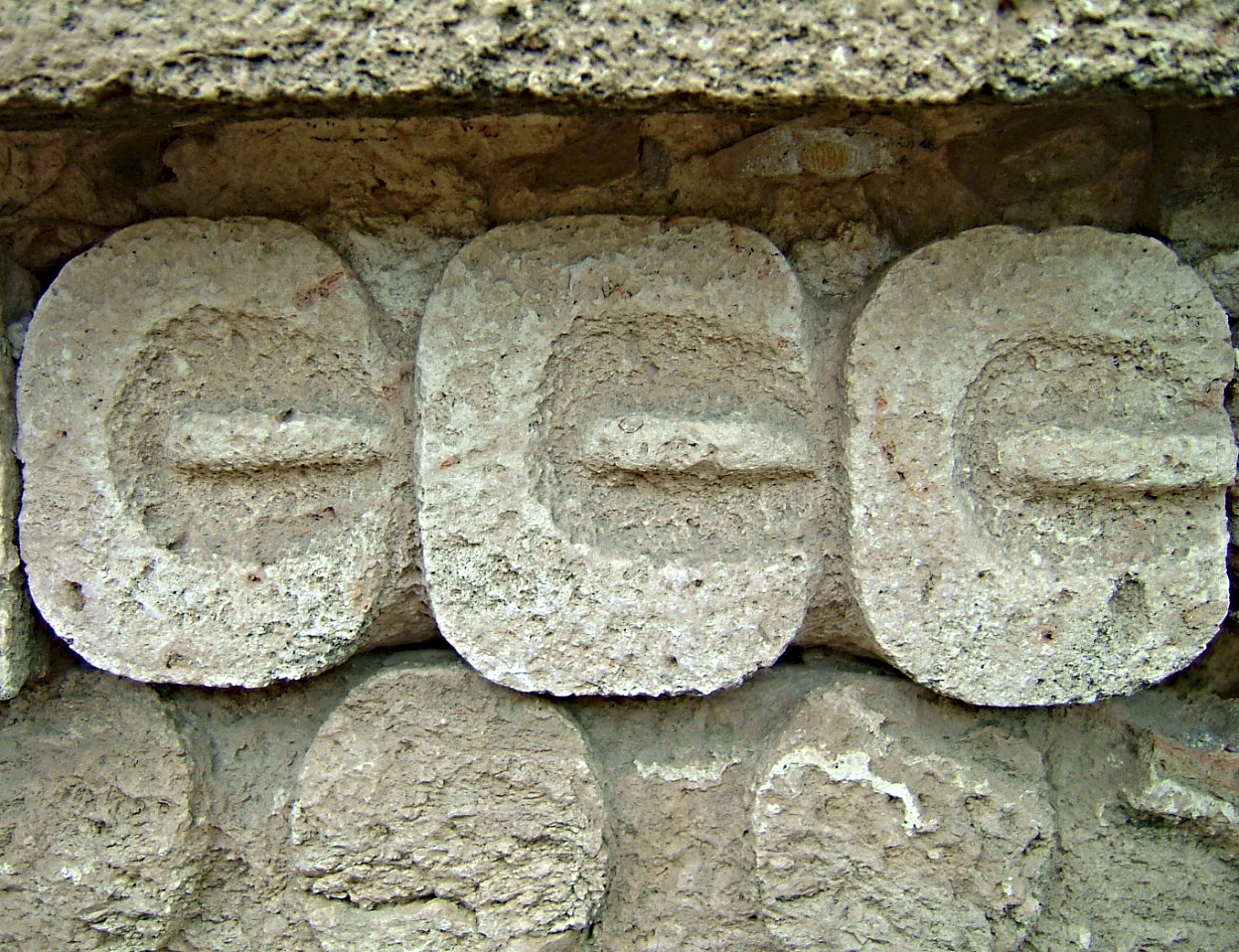  - Corn seeds carved in stone, Uxmal