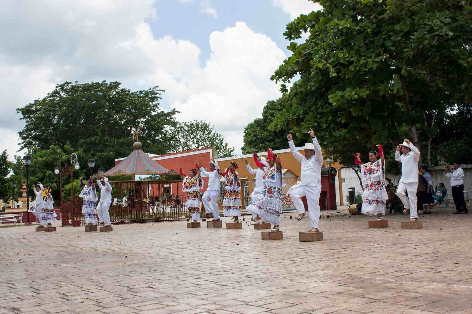  - Traditional jarana dance performed by a Yucatec Maya group in Valladolid, Yucatan, Mexico. (Photo Credit: Julián Cruz Cortés, Yakanal)